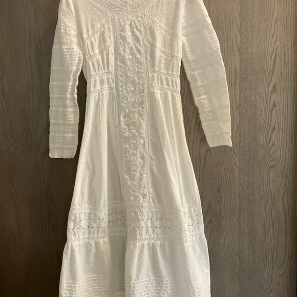 🔥LOVE SHACK FANCY ANTIQUE WHITE LAWN DRESS🔥 - Picture 10 of 14